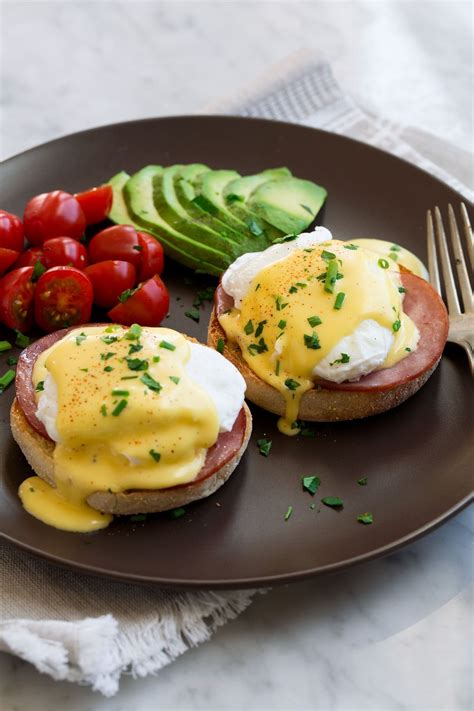 Eggs Benedict .